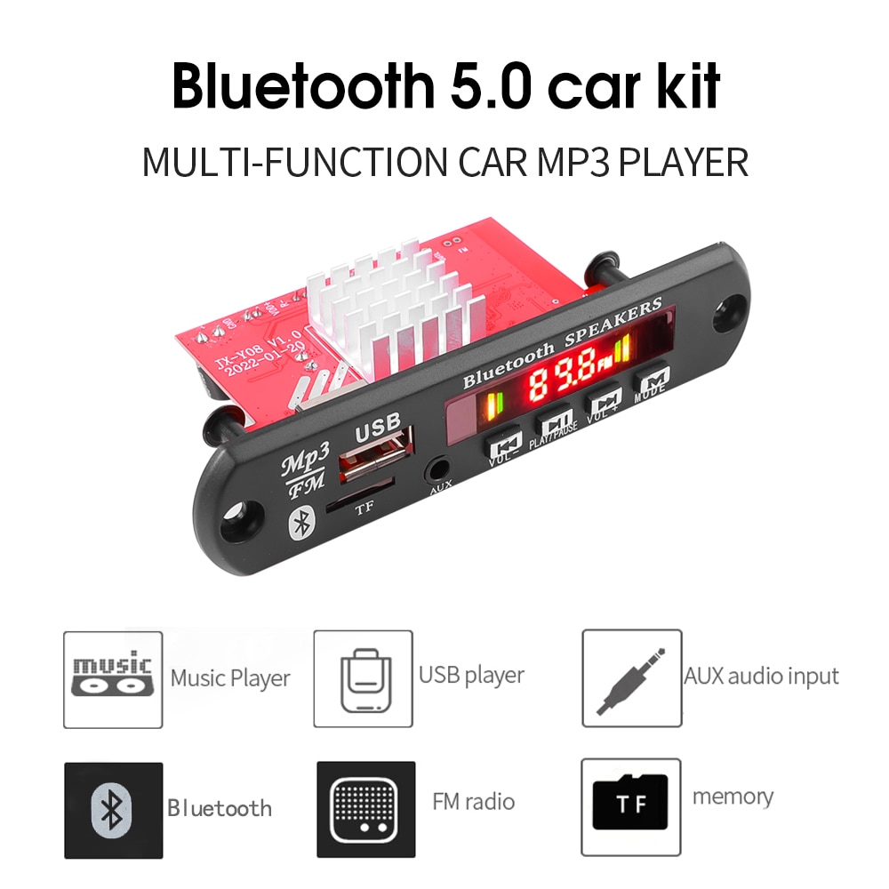 120W  MP3 ڴ  2*60W 8-24V Bluetooth5.0 ..
